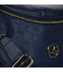  Modrá crossbody kabelka s vylaserovanými vzory PĚNY
