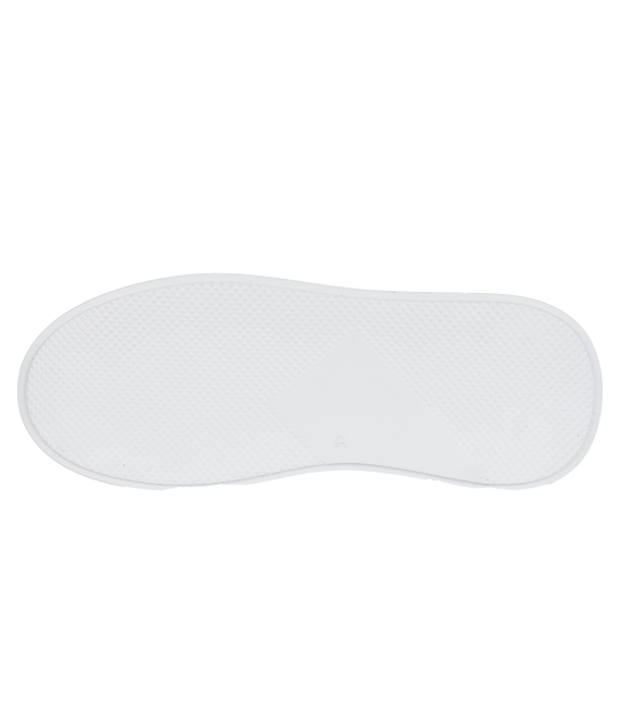 Bílé perforované tenisky s logol OL 2493