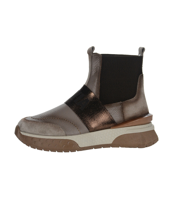 Béžové stylové nazouvací kotníkové tenisky 2053