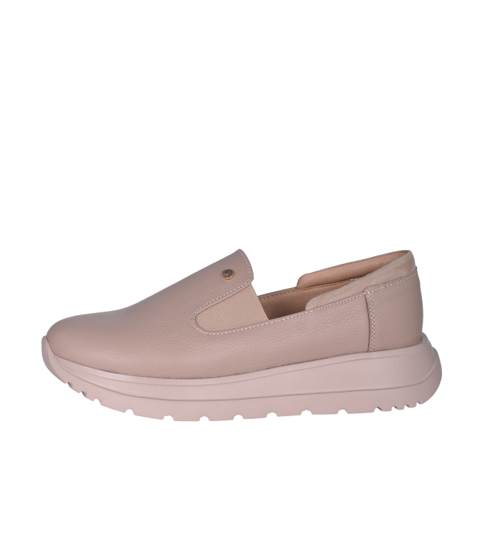 Kapučínové kožené slip on mokasiny DTE054