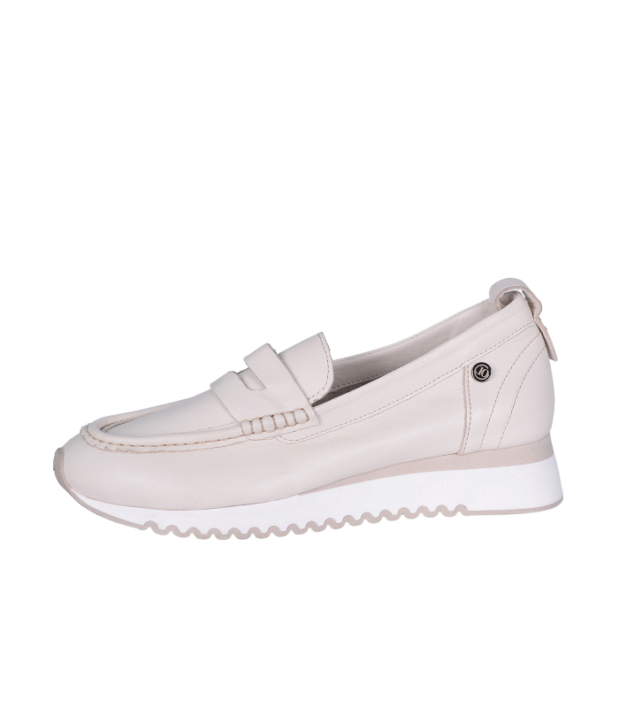 Béžové slip on mokasiny D24YA-165