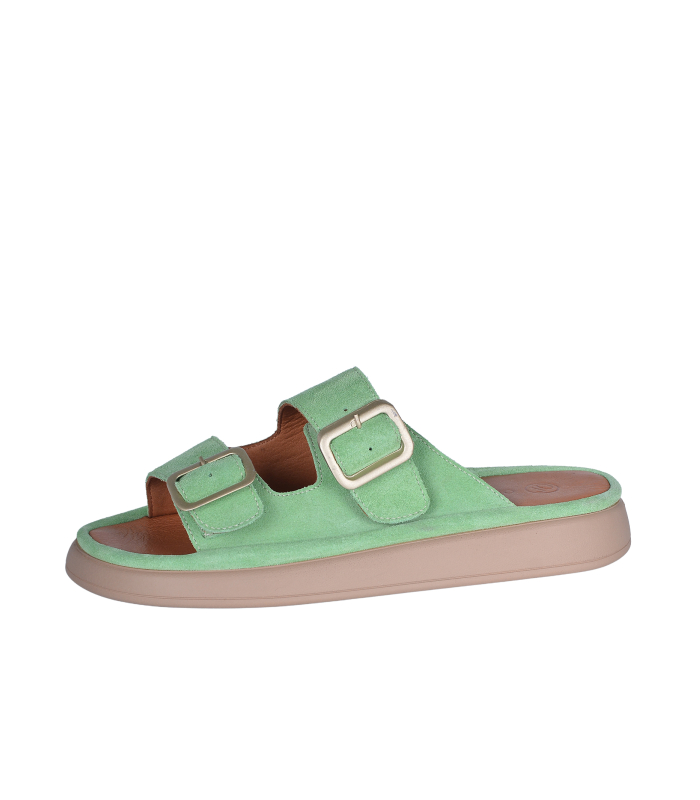 Dámské moderní zelené pantofle P198 113-05V