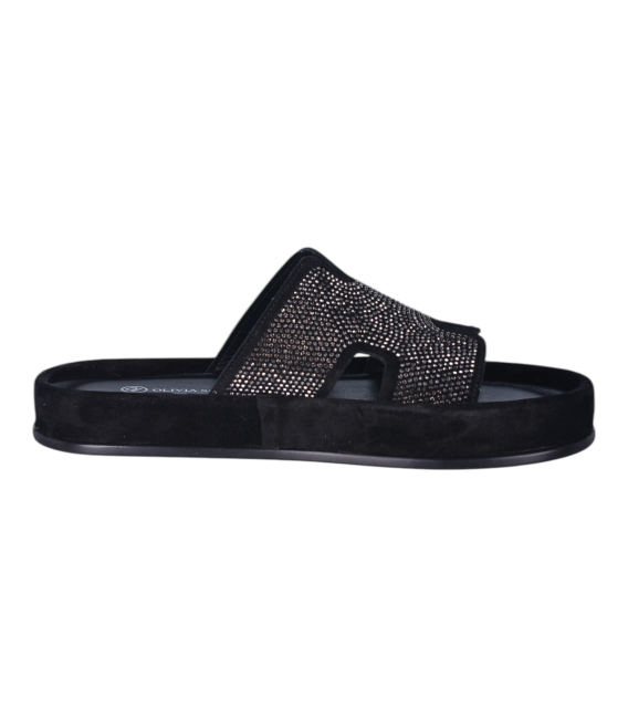 Dámská černé pantofle G064 00955