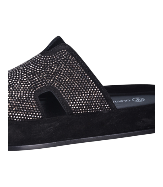 Dámská černé pantofle G064 00955