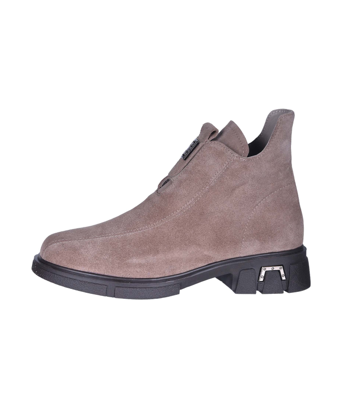 Béžové kotníková kozačky s ozdobou 10670-SA