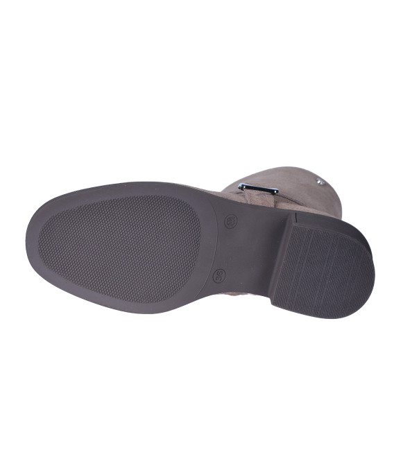 Béžové kotníkové kozačky 10656