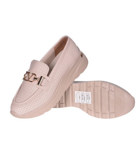 Béžové mokasíny 7696