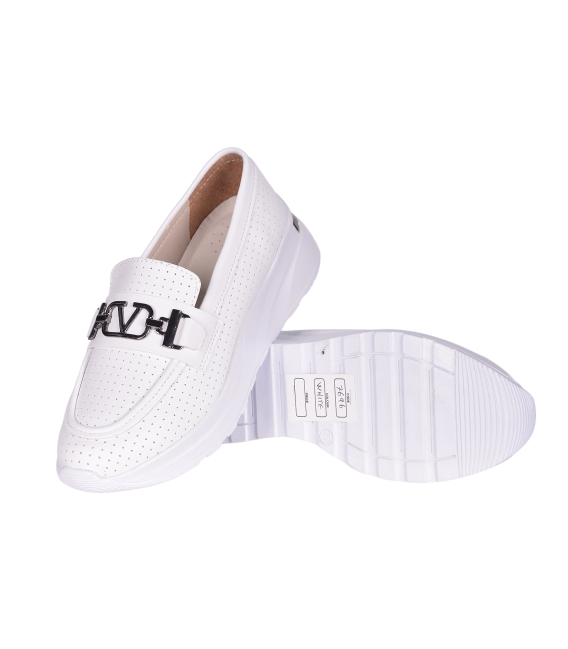 Bílé mokasíny 7696