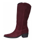 Dámské bordó vysoké kovbojské holínky 2524