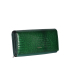 Dámská zelená lakovaná krokodýlí peněženka PN20