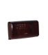 Dámská hnědá lakovaná krokodýlí peněženka PN20
