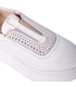 Bílé slip on tenisky s kamínky na podešvi unica 1012796