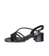 Černé štrásované sandály 07-1815