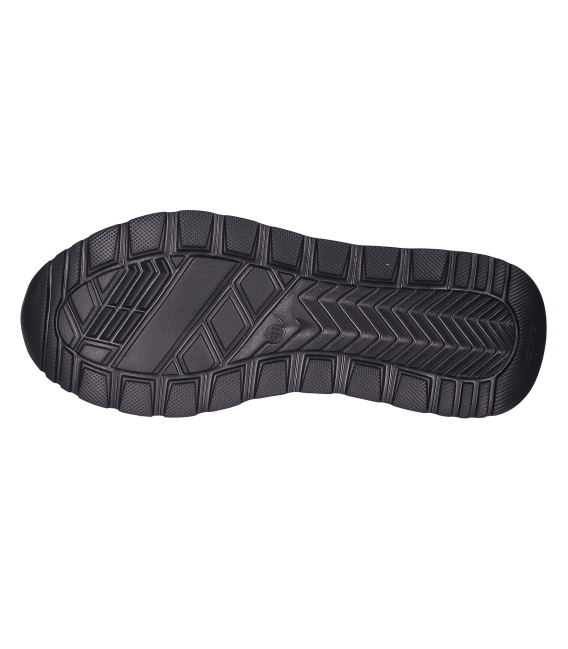 Černé kožené slip on mokasiny DTE054