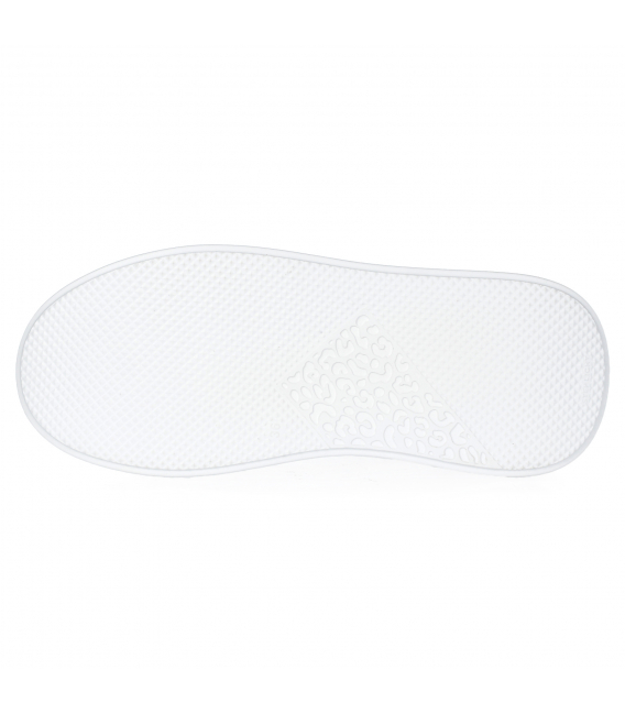 Bílé tenisky s béžovou patou n408s2