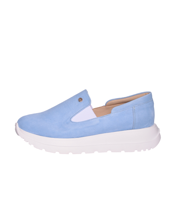 Modré slip on mokasiny DTE054