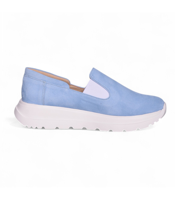 Modré slip on mokasiny DTE054