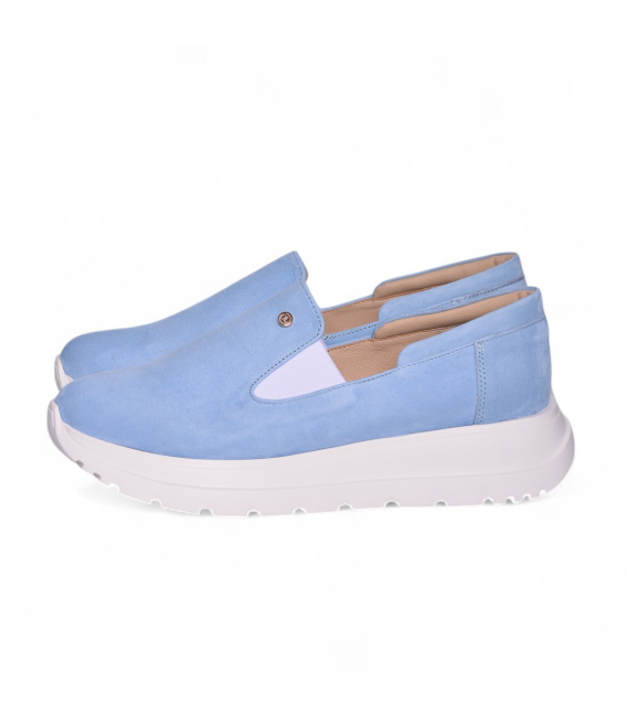 Modré slip on mokasiny DTE054