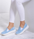 Modré slip on mokasiny DTE054