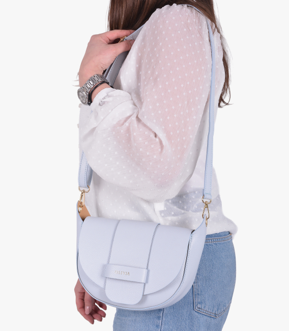 Zvýhodněný set modré perforované tenisky 2532+kabelka Sofia