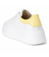 Bílé tenisky se žlutou patou n408s2