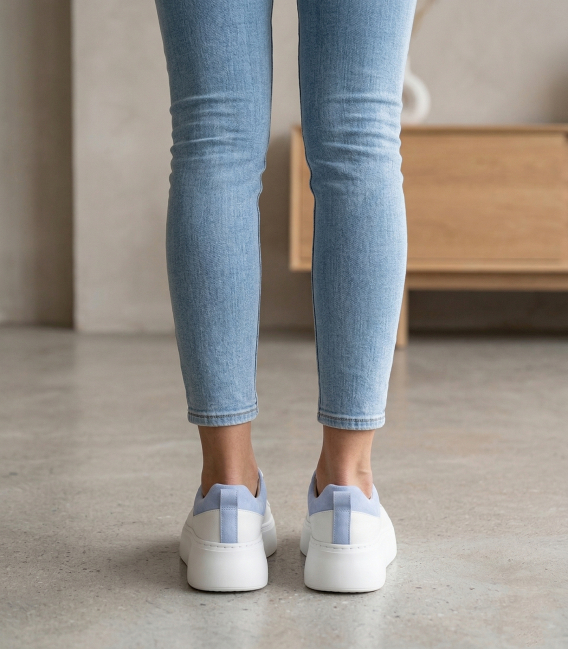 Bílo - modré tenisky 936s2