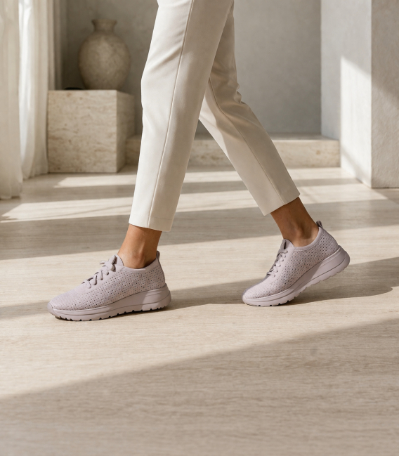 Béžové perforované tenisky 2532