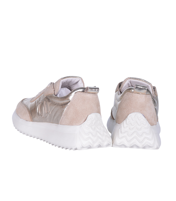 Dámské pohodlné zlaté tenisky 842-905