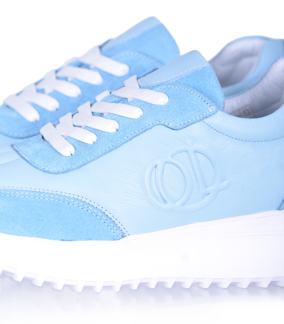 Dámské pohodlné modré tenisky 842-905