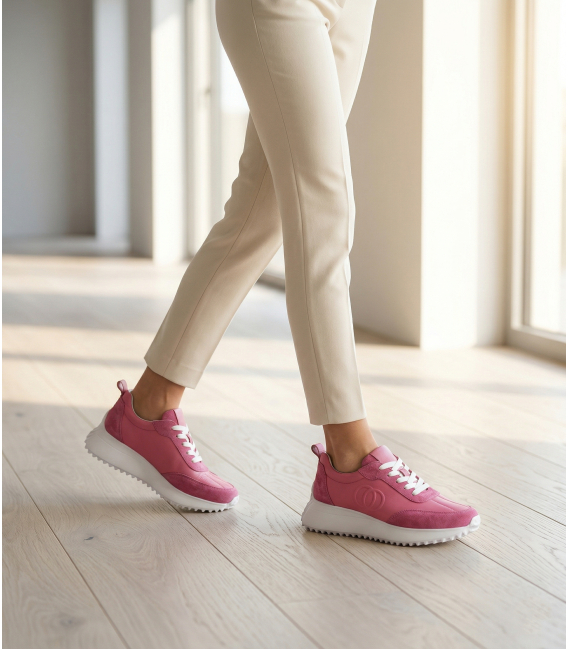 Dámské pohodlné růžové tenisky 842-905