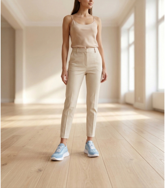 Dámské pohodlné modré tenisky 842-905