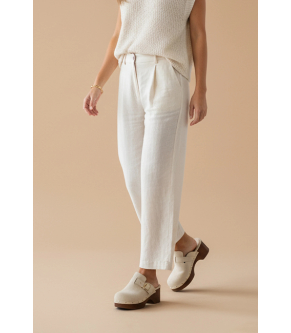 Béžové dámské pantofle