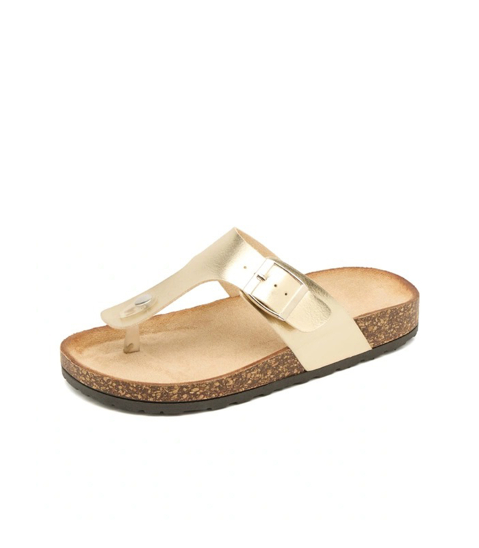 Dámské sportovně zlaté pantofle