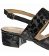 Černé pohodlné sandály s kroko vzorem DSA2221 