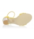Žluté sandály s vysokým vzorovaným podpatkem a ozdobou DSA2050