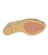 Béžové kožené pantofle na zdobeném klínovém podpatku 2233