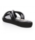 Černé kožené stylové pantofle DSL2315
