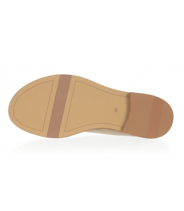 Béžové pohodlné sandály z měkké broušené kůže 3021