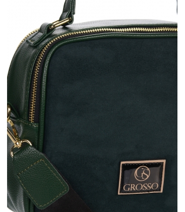 Zvýhodněný set smaragdově zelené kožené tenisky - DTE2118 ZUMA+ kabelka NICOL