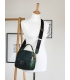 Zvýhodněný set smaragdově zelené kotníkové boty - 3421 +kabelka NICOL
