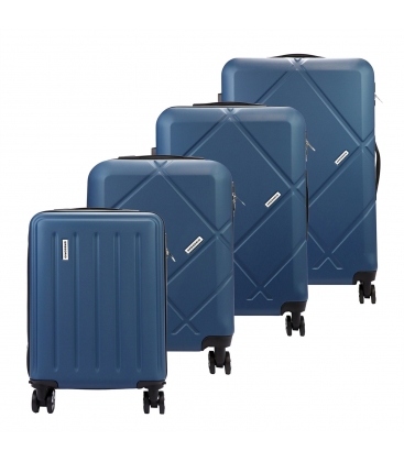 Sada modrých cestovních kufrů Gregorio 3015