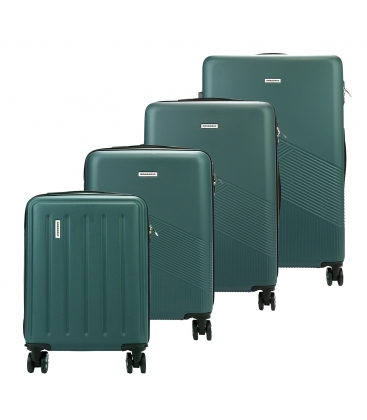 Sada zelených cestovních kufrů Gregorio 3028