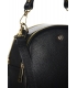 Kožená černá praktická kabelka Lea