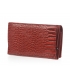 Menší červená kožená peněženka se vzorem PN29