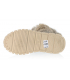 Béžové zateplené kožíškové kotníkové boty z broušené kůže - 5-1434-018